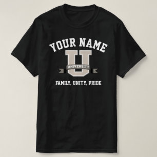 T-shirt Ajouter votre nom University Funny Family Pride