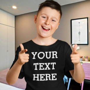 T-shirt Ajouter votre propre texte personnalisé ici noir e