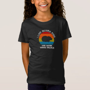 T-Shirt Ajouter votre texte, Cochon de Guinée sur Coucher 