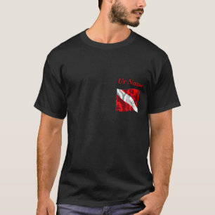 T-shirt Ajoutez la chemise de drapeau de piqué de nom d'U
