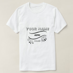 T-shirt ajoutez le nom de votre logo personnel