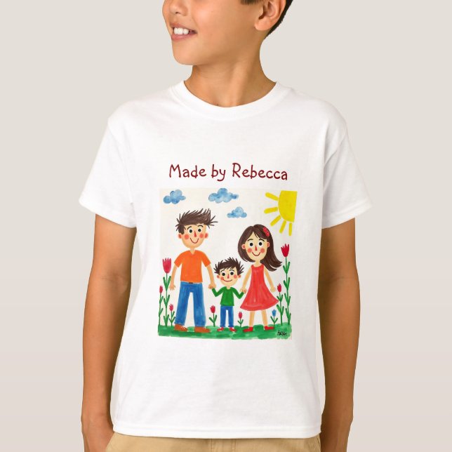 T-shirt Ajoutez l'oeuvre de votre enfant à cette Mug de ca (Devant)
