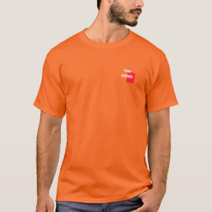 T-shirt Ajoutez Votre Initiale Orange