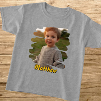 T-shirt Ajoutez votre photo et votre nom. Cadeau personnal