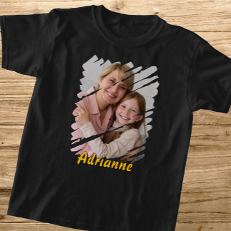 T-shirt Ajoutez votre photo et votre nom. Cadeau personnal