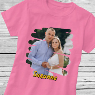 T-shirt Ajoutez votre photo et votre nom. Cadeau personnal