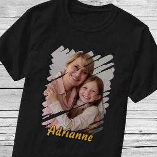 T-shirt Ajoutez votre photo et votre nom. Cadeau personnal