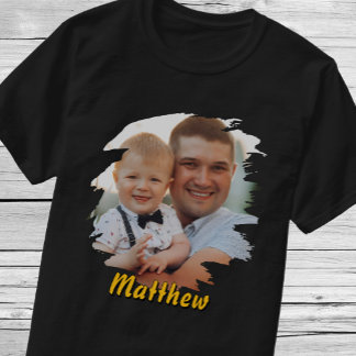 T-shirt Ajoutez Votre Portrait & Nom. Cadeau personnalisé
