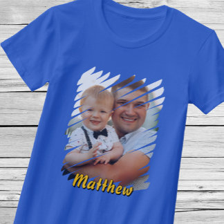 T-shirt Ajoutez Votre Portrait & Nom. Cadeau personnalisé