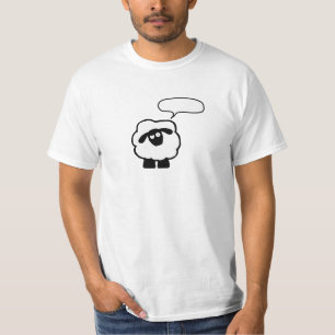 T-shirt Ajoutez votre propre chemise de moutons des textes