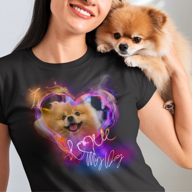 T-shirt Ajoutez Votre Propre Photo Cute Airbrusbrosse Styl (Créateur téléchargé)