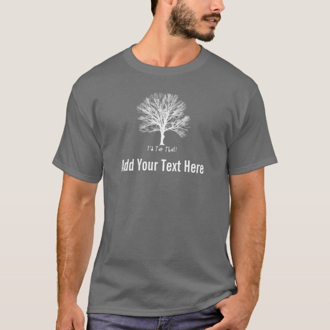 T-shirt Ajoutez Votre Propre Texte À L'Arbre De Sirop D'Ér (Devant)