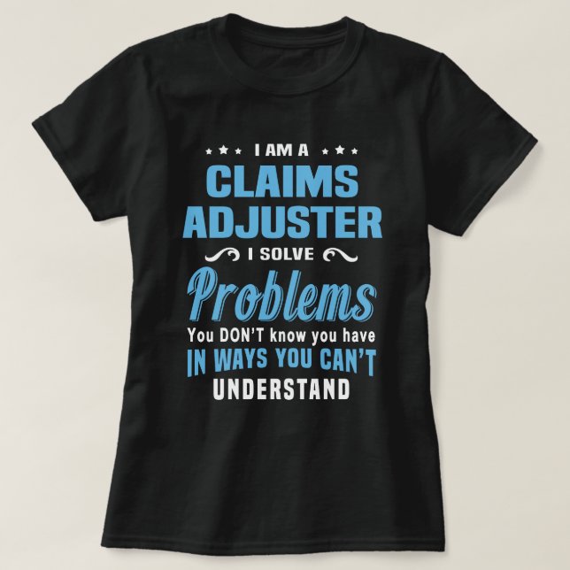T-shirt Ajusteur de sinistres (Design devant)