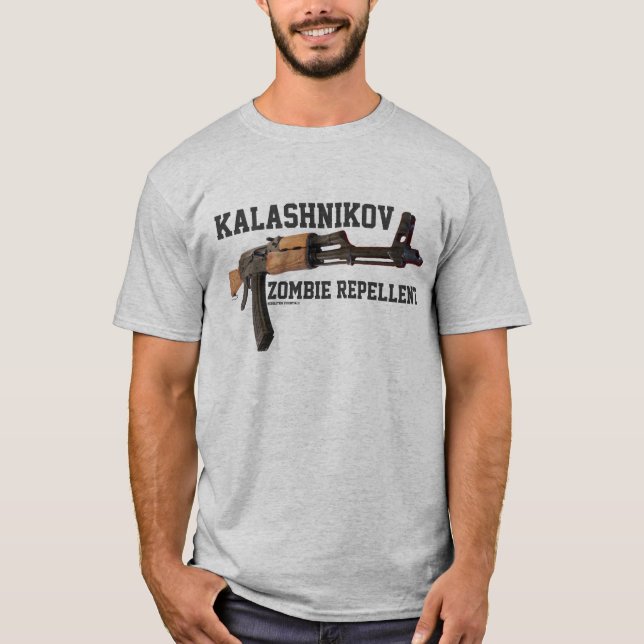 T-shirt AK-47 - produit répulsif de zombi (Devant)