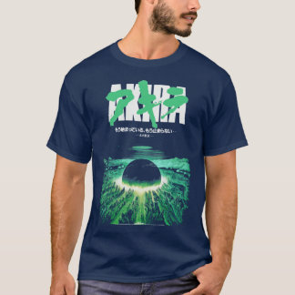 T-shirt Akira Green ville japonaise cyberpunk Explosion dr