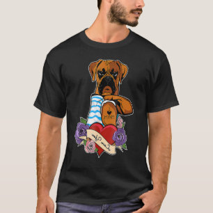 T-shirt Akiras Fudowomens I Love Maman Tattoo I Boxer