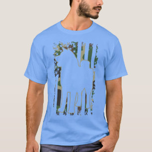 T-shirt Akita dog pet owner lover camoue 