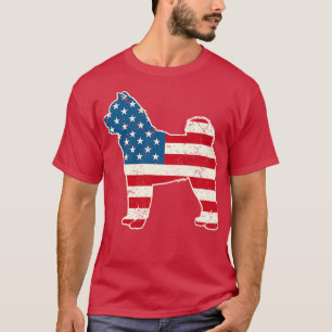 T-shirt Akita Drapeau américain 4 juillet pour Hommes Femm