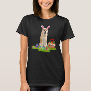 T-shirt Akita Inu Chien Chasse aux oeufs de Pâques Bunny A