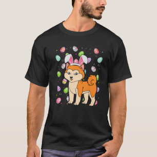 T-shirt Akita Inu Chien Oeufs de Pâques Amusant Akita Inu