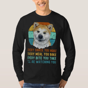 T-shirt Akita Inu Ou Kuma Inu Chien Chaque Snack Que Vous
