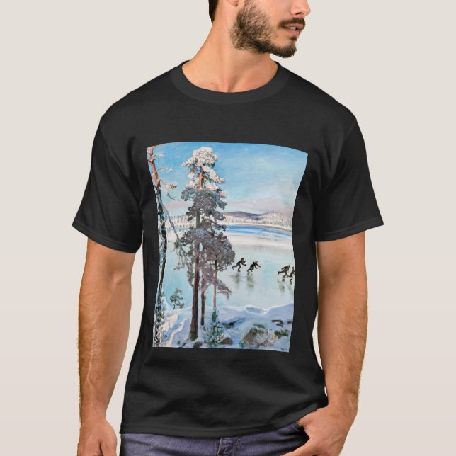 T-shirt Akseli Gallen-Kallela - Skaters près de Kalela Sho (Devant)