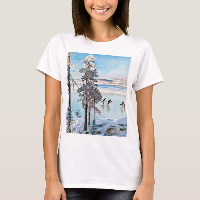 T-shirt Akseli Gallen-Kallela - Skaters près de Kalela Sho (Devant)
