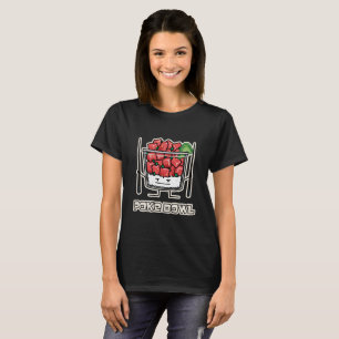 T-shirt Aku de baguettes de salade de poisson cru d'Hawaï
