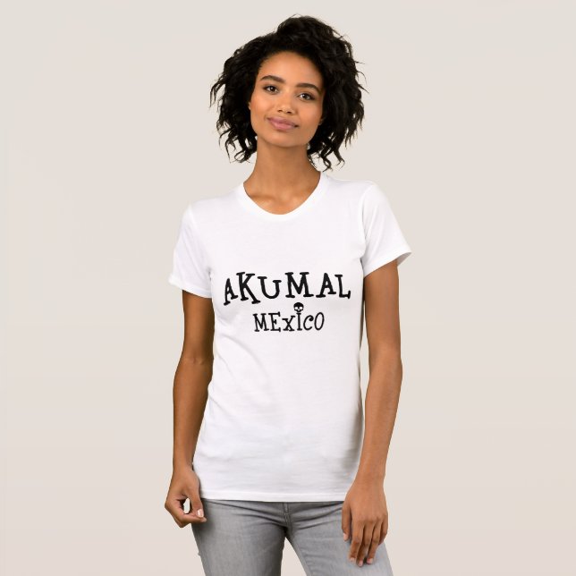 T-shirt Akumal Mexico Design - Bella+Canvas Slim F femmes (Devant entier)