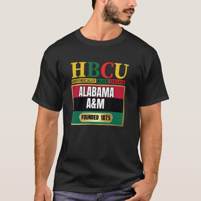 T-shirt Alabama A&M, AMU, HBC Graphisme (Devant)