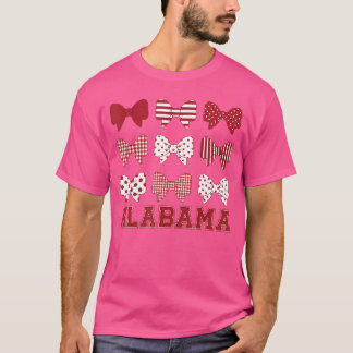 T-shirt Alabama AL Femmesoddler Filles Coquette Nœud État