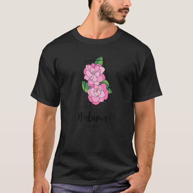 T-shirt Alabama Camellia Flower (Devant)