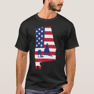 T-shirt Alabama Coupe Cheval Usa