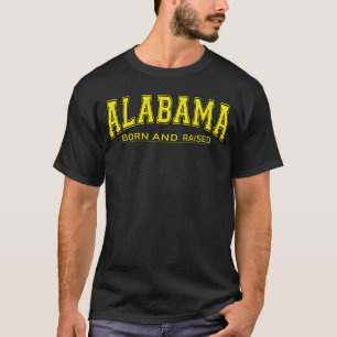 T-shirt Alabama Est Né Et A Élevé