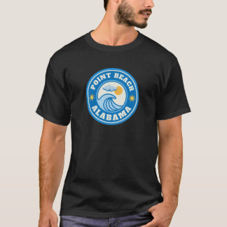 T-shirt Alabama Point Beach Summer Destination Vintage Log