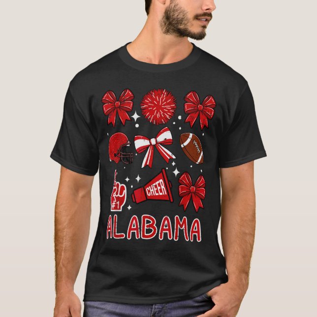 T-shirt Alabama Women Kids Boys Girls Youth Teen Men  (Devant)