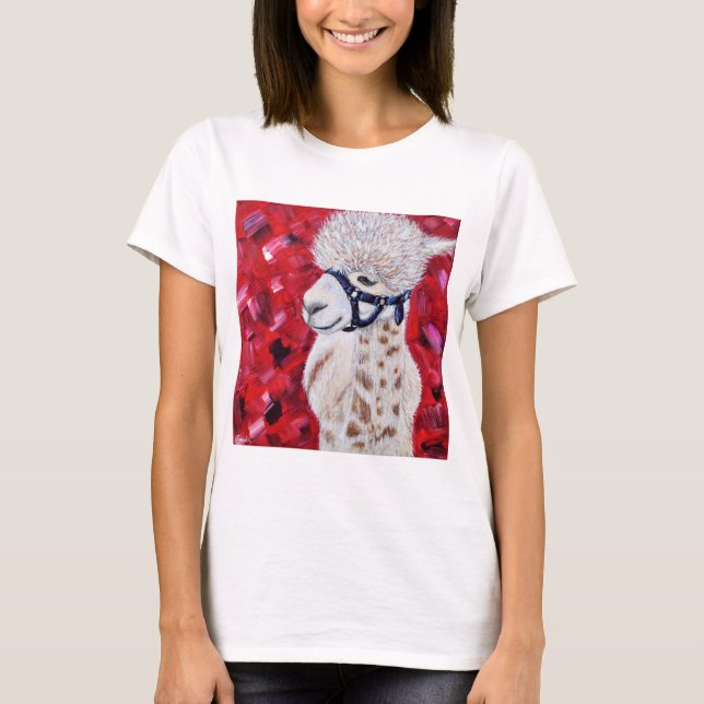 T-shirt Alan the Alpaca Peinture (Devant)