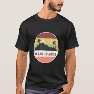 T-shirt Aland Islands Mountain Et Palms