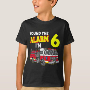 T-shirt Alarme Son Enfants Im 6 Enfants Camion Pompier