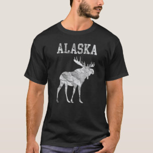 T-shirt Alaska Alaskien Faune Oie Aurora Borealis La