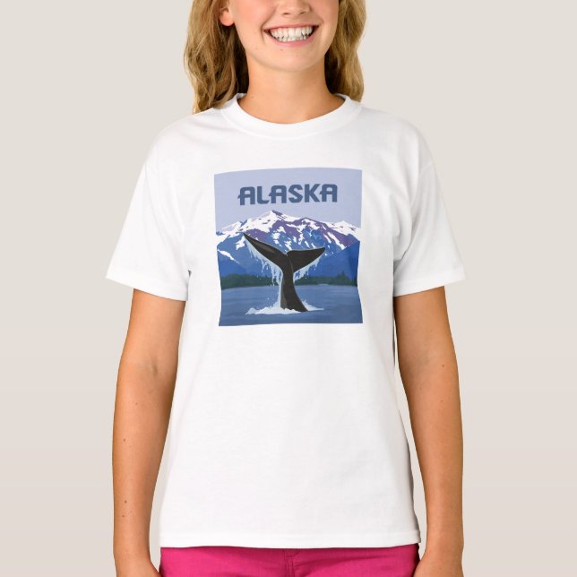 T-shirt Alaska | Baleine (Devant)