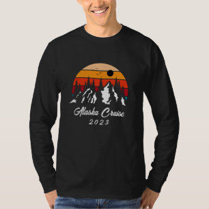 T-shirt Alaska Cruise Sunset Mountain personnalisable