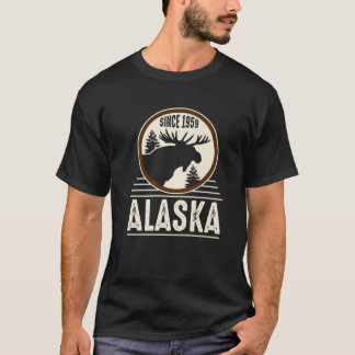 T-shirt Alaska depuis 1959 Moose Design