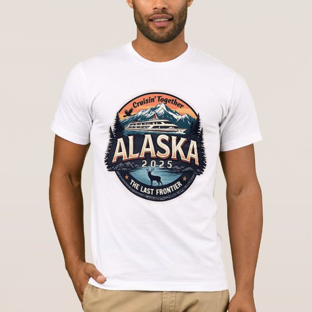 T-shirt Alaska Family Cruise 2025 Jersey Cotton (Devant)