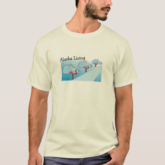 T-shirt Alaska Living (Devant)