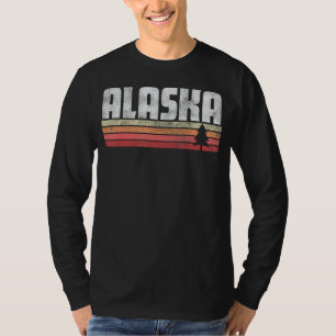 T-shirt Alaska Retro Style Vintage les années 70 80s 90s H