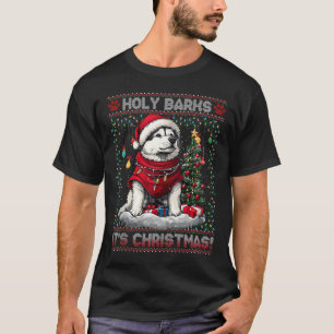 T-shirt Alaskan Malamute Décorations d'arbre de Noël Chien