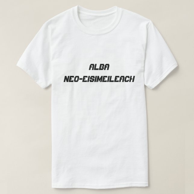 T-shirt Alba neo-eisimeileach, Scottland indépendant (Design devant)