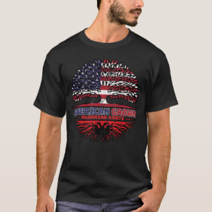 T-shirt Albanian Albania US American États-Unis