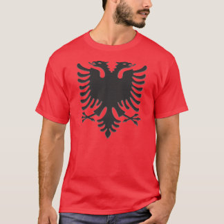 T-shirt Albanian Eagle Black Steel